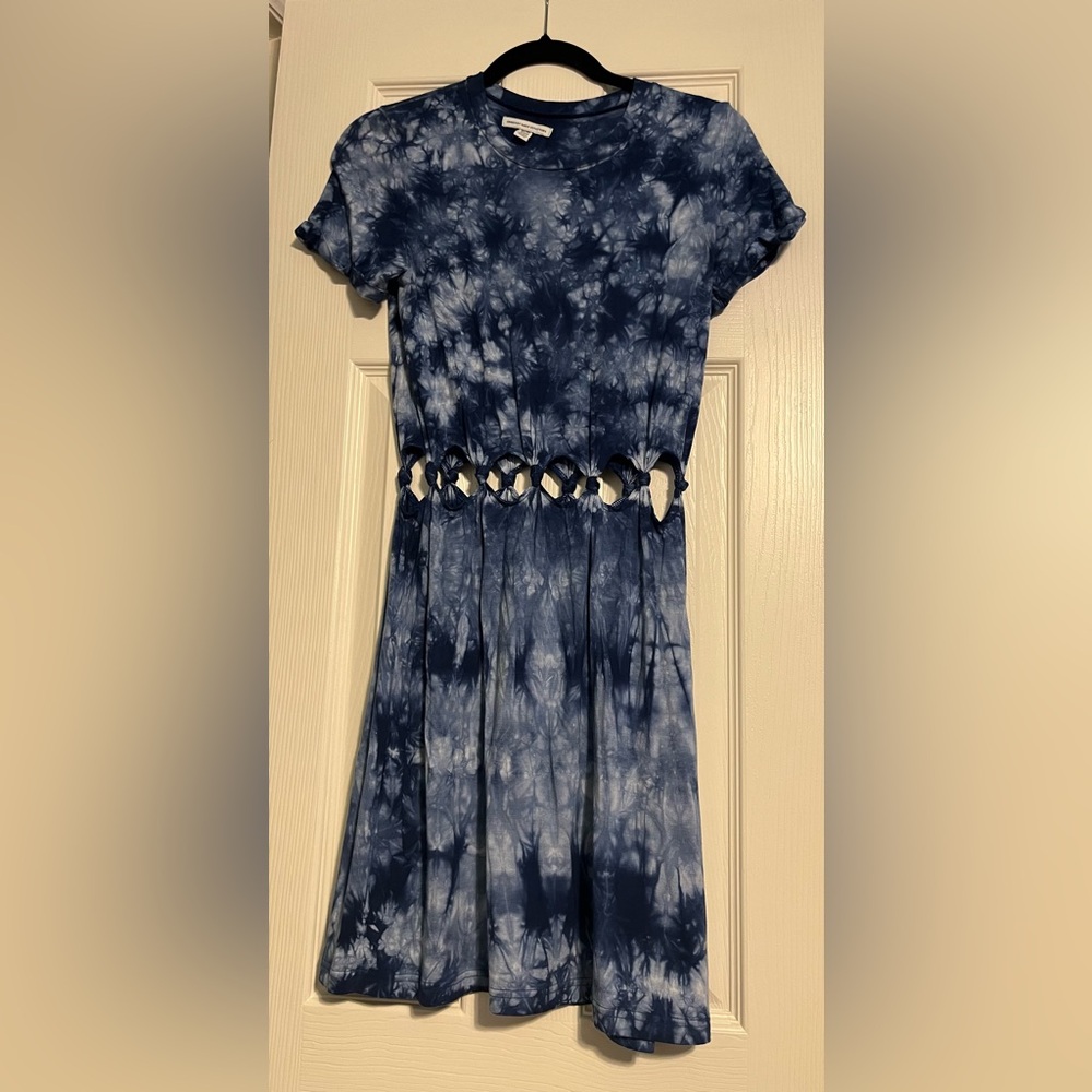 American Eagle Outfitters Navy Tie-Dye Dress